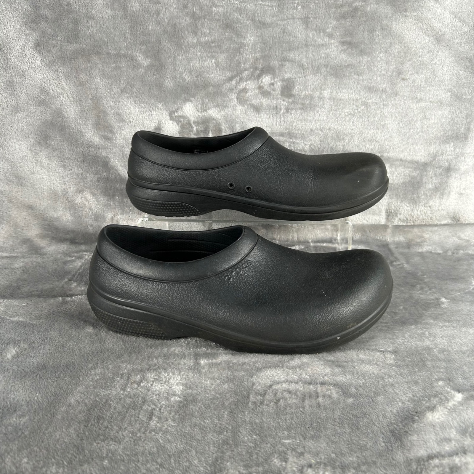 Crocs Neria Pro Ii Work Clogs Black Slip Resistant Nursing Shoes Womens 8 Mens 6